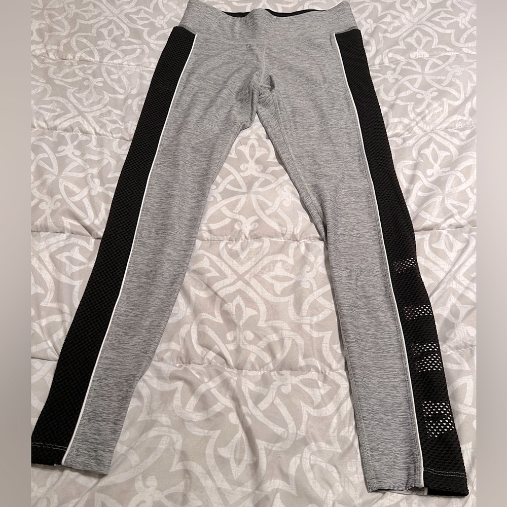 PINK ultimate full length grey & black leggings